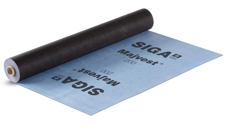 SIGA Majvest 200 – Membrane Extérieure Coupe-Vent et Imperméable (4,9 pi de large)