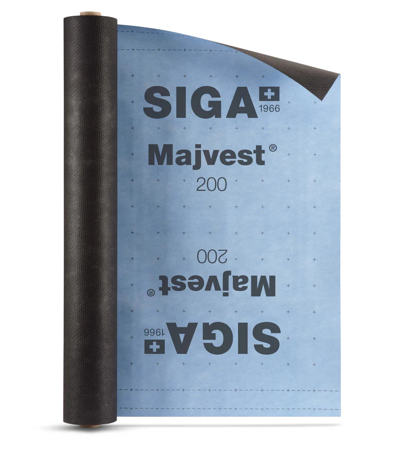 SIGA Majvest 200 – Membrane Extérieure Coupe-Vent et Imperméable (4,9 pi de large)