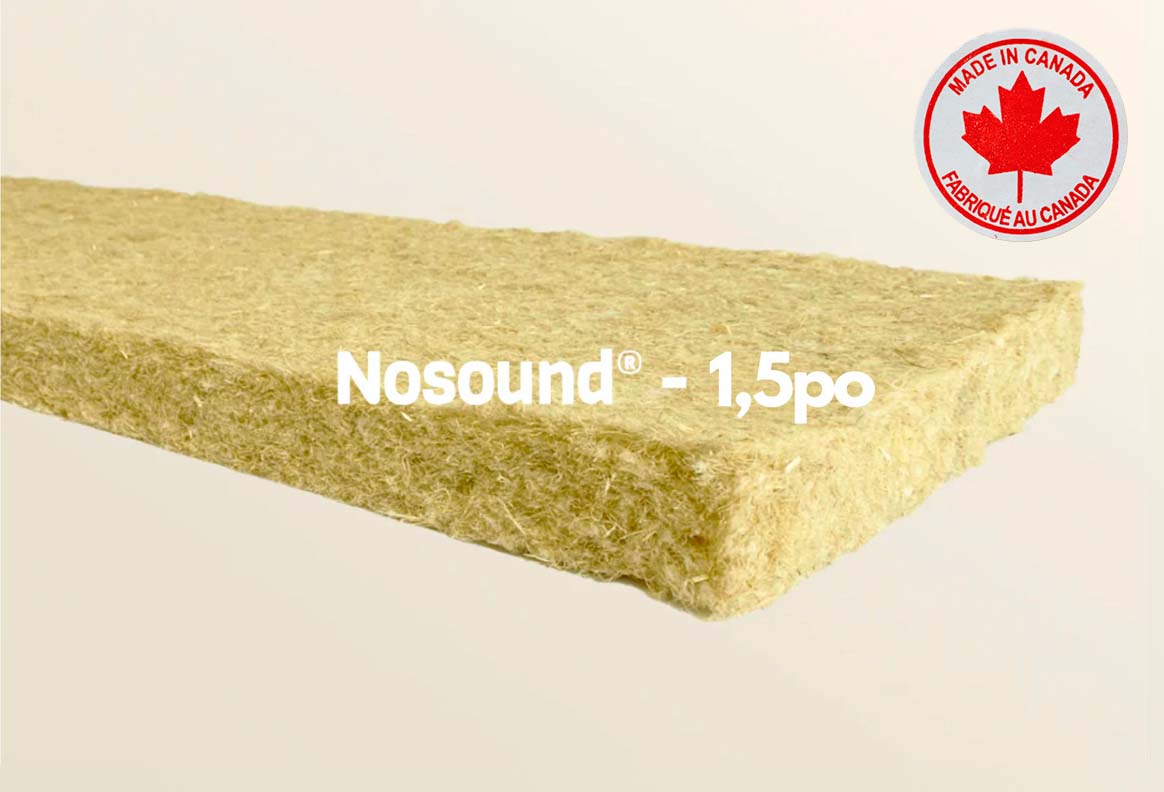 Nosound® : Matelas insonorisant souples ou semi-rigides de fibres de chanvre