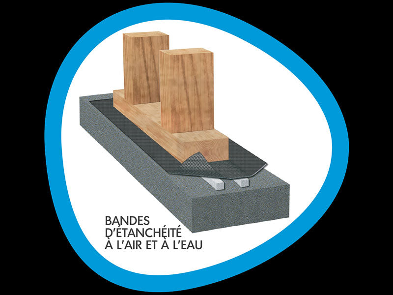 Bande d’arase étanchéité air/eau
